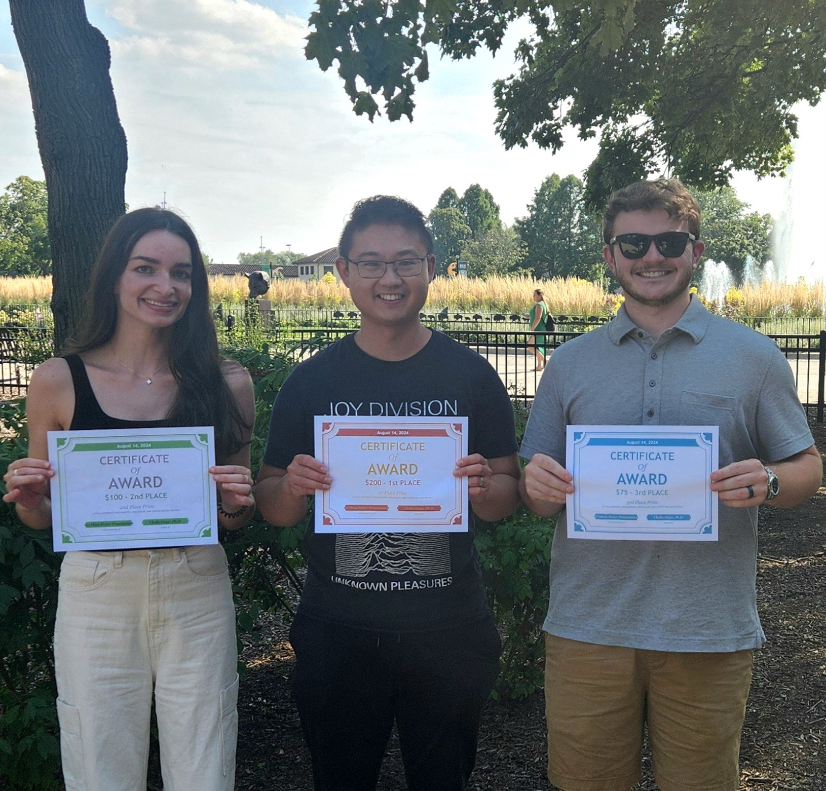 Biochemistry Retreat Senior Winners